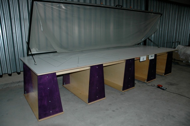 Laser levelled FramePress Pro system